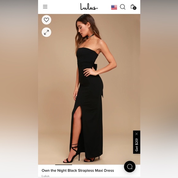 Own the night *NAVY* strapless maxi dress - Picture 1 of 3